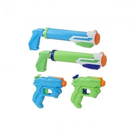 LANZADORES DE AGUA NERF SUPERSOAKER FLOODTASTIC 4 PACK