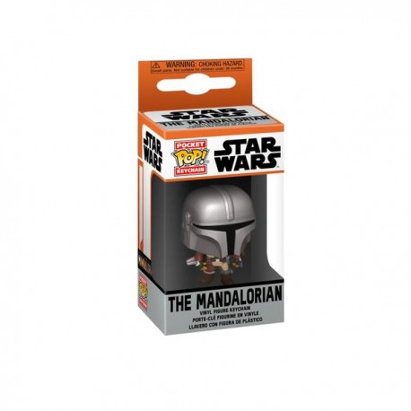 FUNKO STAR WARS: MANDALORIAN - MANDALORIANO CON BLASTER LLAVERO